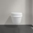 Villeroy & Boch Architectura Combi-Pack Zestaw Toaleta WC 48x35 cm bez kołnierza krótka z powłoką CeramicPlus + deska wolnoopadająca weiss alpin 4687HRR1 - zdjęcie 5