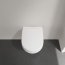 Villeroy & Boch Architectura Combi-Pack Zestaw Toaleta WC 48x35 cm bez kołnierza krótka z powłoką CeramicPlus + deska wolnoopadająca weiss alpin 4687HRR1 - zdjęcie 6
