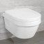 Villeroy & Boch Architectura Toaleta WC podwieszana 48x35 cm Compact krótka DirectFlush bez kołnierza z powłoką AntiBac, biała Weiss Alpin 4687R0T1 - zdjęcie 2