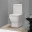 Villeroy & Boch Architectura Toaleta WC stojąca kompaktowa 37x70 cm lejowa, biała Weiss Alpin 56871001 - zdjęcie 2