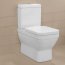 Villeroy & Boch Architectura Toaleta WC stojąca kompaktowa 37x70 cm lejowa, z powłoką CeramicPlus, biała Weiss Alpin 568710R1 - zdjęcie 6
