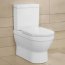 Villeroy & Boch Architectura Toaleta WC stojąca kompaktowa 37x70 cm lejowa z powłoką AntiBac, biała Weiss Alpin 568610T1 - zdjęcie 2