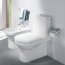 Villeroy & Boch Architectura Toaleta WC stojąca kompaktowa 37x70 cm lejowa z powłoką AntiBac, biała Weiss Alpin 568610T1 - zdjęcie 6