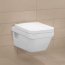Villeroy & Boch Architectura Zestaw Combi-Pack Toaleta WC podwieszana 53x37 cm DirectFlush bez kołnierza CeramicPlus z deską sedesową wolnoopadającą, biały 5685HRR1 - zdjęcie 5