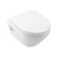 Villeroy & Boch Architectura Zestaw Toaleta WC TwistFlush bez kołnierza krótka +  deska wolnoopadająca biały Weiss Alpin z powłoką CeramicPlus 4687CLR1 - zdjęcie 1