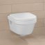 Villeroy & Boch Architectura Zestaw Toaleta WC podwieszana 53x37 cm DirectFlush z deską sedesową wolnoopadającą, biały 5684R001+98M9C101 - zdjęcie 8