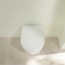 Villeroy & Boch Avento Combi-Pack Zestaw Toaleta WC 53x37 cm bez kołnierza + deska wolnoopadająca Stone White Ceramic Plus 5656HRRW - zdjęcie 4
