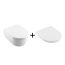 Villeroy & Boch Avento Zestaw Combi-Pack Toaleta WC podwieszana z deską sedesową wolnoopadającą z powłoką CeramicPlus biała Weiss Alpin 5656HRR1 - zdjęcie 1