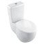 Villeroy & Boch Aveo New Generation Toaleta WC stojąca kompaktowa 41x72 cm lejowa, z powłoką CeramicPlus, biała Star White 661410R2 - zdjęcie 1