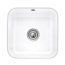 Villeroy & Boch Cisterna 50 Zlewozmywak ceramiczny jednokomorowy 44,5x44,5 cm z korkiem automatycznym Biały Alpin z powłoką z CeramicPlus 670302R1 - zdjęcie 1
