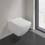Villeroy & Boch Collaro Combi-Pack Zestaw Toaleta WC 56x37,5 cm bez kołnierza + deska wolnoopadająca SlimSeat weiss alpin 4626RS01 - zdjęcie 2