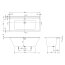 Villeroy & Boch Collaro Wanna prostokątna 160x75 cm biała z odpływem Black Matt UBA160COR2NV-01 - zdjęcie 3
