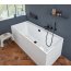 Villeroy & Boch Collaro Wanna prostokątna 160x75 cm biała z odpływem Black Matt UBA160COR2NV-01 - zdjęcie 2