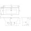 Villeroy & Boch Collaro Wanna prostokątna 160x75 cm do zabudowy, biała Star White UBA160COR2DV-96 - zdjęcie 3