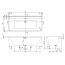 Villeroy & Boch Collaro Wanna prostokątna 179x79 cm biała z odpływem białym UBA180COR9CS00VP01 - zdjęcie 2