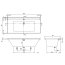Villeroy & Boch Collaro Wanna prostokątna 190x90 cm biała z odpływem Black Matt UBA199COR2NV-01 - zdjęcie 2