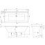 Villeroy & Boch Collaro Wanna prostokątna 190x90 cm do zabudowy, biała Star White UBA199COR2DV-96 - zdjęcie 3