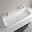 Villeroy & Boch Finion Umywalka nablatowa lub wisząca 100x47 cm podwójna bez przelewu biały mat z powłoką CeramicPlus 41681LRW - zdjęcie 2