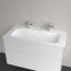 Villeroy & Boch Finion Umywalka meblowa 100x50 cm podwójna biały mat z powłoką CeramicPlus 4164A1RW - zdjęcie 6