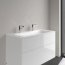 Villeroy & Boch Finion Umywalka meblowa 100x50 cm podwójna biały mat z powłoką CeramicPlus 4164A1RW - zdjęcie 7