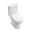 Villeroy & Boch Hommage Toaleta WC stojąca kompaktowa 37x72,5 cm lejowa, z powłoką CeramicPlus, biała Weiss Alpin 666210R1 - zdjęcie 1