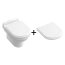 Villeroy & Boch Hommage Toaleta WC podwieszana 60x37 cm z deską wolnoopadającą z powłoką CeramicPlus biały 6661B0R1+8809S1R1 - zdjęcie 1