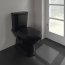 Villeroy & Boch Hommage Toaleta WC kompaktowa stojąca czarny Pure Black z powłoką CeramicPlus 666210R7 - zdjęcie 4