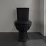 Villeroy & Boch Hommage Toaleta WC kompaktowa stojąca czarny Pure Black z powłoką CeramicPlus 666210R7 - zdjęcie 5
