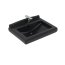 Villeroy & Boch Hommage Umywalka wisząca 75x58 cm z 1 otworem na baterię czarny Pure Black z powłoką CeramicPlus 710175R7 - zdjęcie 2