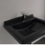 Villeroy & Boch Hommage Umywalka wisząca 75x58 cm z 1 otworem na baterię czarny Pure Black z powłoką CeramicPlus 710175R7 - zdjęcie 8