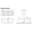 Villeroy & Boch Loop & Friends Square Duo Wanna wolnostojąca o prostokątnej formie zewnętrznej i wewnętrznej owalna 180x80 cm, biała Weiss Alpin UBA180LFS7PDV-01 - zdjęcie 3
