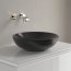 Villeroy & Boch Loop & Friends Umywalka nablatowa 42 cm z przelewem czarna Pure Black z powłoką CeramicPlus 4A4600R7 - zdjęcie 7