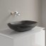 Villeroy & Boch Loop & Friends Umywalka nablatowa 56 x 38 cm bez przelewu czarna Pure Black z powłoką CeramicPlus 4A4901R7 - zdjęcie 8