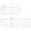 Villeroy & Boch Loop & Friends Oval Duo Wanna owalna o owalnej formie zewnętrznej i wewnętrznej 180x80 cm, biała Weiss Alpin UBA180LFO7PDV-01 - zdjęcie 3