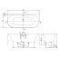 Villeroy & Boch Loop & Friends Wanna wolnostojąca 180x80 cm przyścienna biały połysk UBA180LSF9CS00V-01 - zdjęcie 2