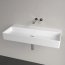 Villeroy & Boch Memento 2.0 Umywalka wisząca 100x47 cm bez przelewu bez otworu na baterię biały mat z powłoką CeramicPlus 4A22A3RW - zdjęcie 8