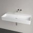 Villeroy & Boch Memento 2.0 Umywalka wisząca lub nablatowa 100x47 cm bez przelewu bez otworu na baterię biały mat z powłoką CeramicPlus 4A221FRW - zdjęcie 7