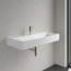 Villeroy & Boch Memento 2.0 Umywalka wisząca 100x47 cm z otworem na baterię bez przelewu biały mat z powłoką CeramicPlus 4A22A2RW - zdjęcie 2