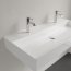 Villeroy & Boch Memento 2.0 Umywalka wisząca 100x47 cm z 2 otworami na baterie bez przelewu weiss alpin 4A22A101 - zdjęcie 7