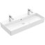 Villeroy & Boch Memento 2.0 Umywalka wisząca 100x47 cm z 2 otworami na baterie z przelewem weiss alpin 4A221L01 - zdjęcie 1