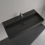 Villeroy & Boch Memento 2.0 Umywalka wisząca 100x47 cm z otworem na baterię bez przelewu czarna Pure Black z powłoką CeramicPlus 4A22A2R7 - zdjęcie 6