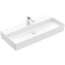 Villeroy & Boch Memento 2.0 Umywalka wisząca 100x47 cm z otworem na baterię bez przelewu z powłoką CeramicPlus weiss alpin 4A22A2R1 - zdjęcie 1