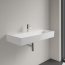 Villeroy & Boch Memento 2.0 Umywalka wisząca 100x47 cm z otworem na baterię bez przelewu z powłoką CeramicPlus weiss alpin 4A22A2R1 - zdjęcie 4