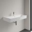 Villeroy & Boch Memento 2.0 Umywalka wisząca 100x47 cm z otworem na baterię z przelewem z powłoką CeramicPlus weiss alpin 4A22A5R1 - zdjęcie 2