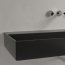 Villeroy & Boch Memento 2.0 Umywalka wisząca 120x47 cm bez otworu na baterię bez przelewu z powłoką CeramicPlus ebony 4A22C3S5 - zdjęcie 7