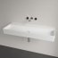 Villeroy & Boch Memento 2.0 Umywalka wisząca 120x47 cm bez otworu na baterię bez przelewu z powłoką CeramicPlus weiss alpin 4A22CFR1 - zdjęcie 5