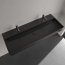 Villeroy & Boch Memento 2.0 Umywalka wisząca 120x47 cm podwójna z przelewem czarna Pure Black z powłoką CeramicPlus 4A22C4R7 - zdjęcie 6