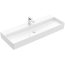 Villeroy & Boch Memento 2.0 Umywalka wisząca 120x47 cm z otworem na baterię bez przelewu z powłoką CeramicPlus weiss alpin 4A22CHR1 - zdjęcie 2
