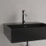 Villeroy & Boch Memento 2.0 Umywalka wisząca 50x42 cm z otworem na baterię bez przelewu czarna Pure Black z powłoką CeramicPlus 4A2251R7 - zdjęcie 6
