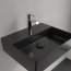 Villeroy & Boch Memento 2.0 Umywalka wisząca 50x42 cm z otworem na baterię bez przelewu czarna Pure Black z powłoką CeramicPlus 4A2251R7 - zdjęcie 7